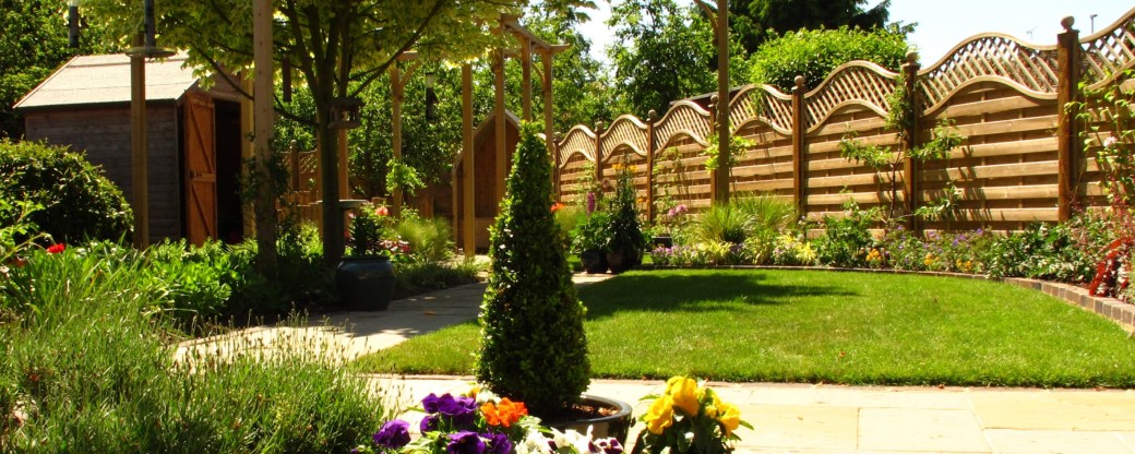 Make your garden look longer by using focal points and partially obstructing the garden